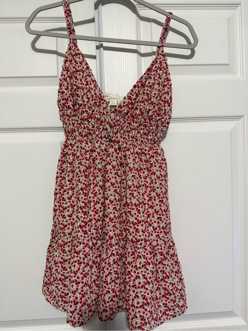 NWT Aeropostale Red Floral Babydoll Mini Dress Small